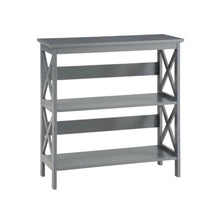 Wooden 3-Tier Bookcase with Non-Lead Base Paint and Storage Shelves