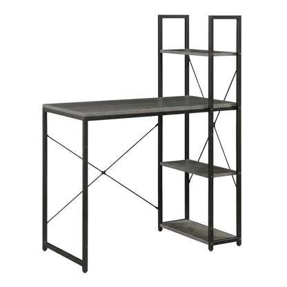 Multi-Functional Office Desk With Shelves For Organized Workspace