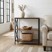 Powder Coated Metal 3-Tier Bookcase with Durable Finish