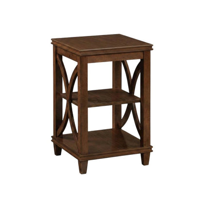 Modern End Table with Wooden Finish and Minimalist Design