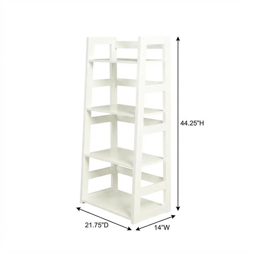 Wooden Trestle Bookcase with Melamine Veneer and MDF Finish for Home Storage