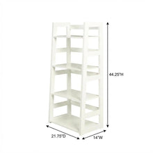 Wooden Trestle Bookcase with Melamine Veneer and MDF Finish for Home Storage