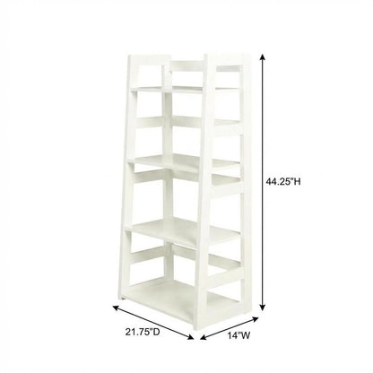 Wooden Trestle Bookcase with Melamine Veneer and MDF Finish for Home Storage