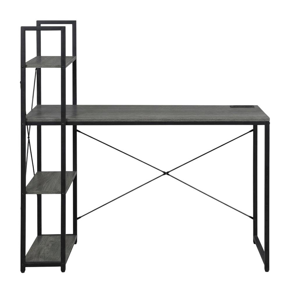 Multi-Function Office Desk, 2 Outlets And 2 Usb Ports For Convenient Workstation