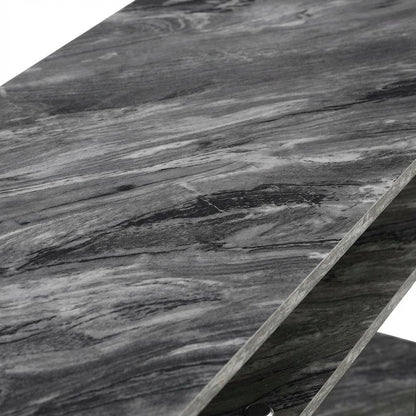 Contemporary Gray Marble Student Desk With Sleek Modern Design