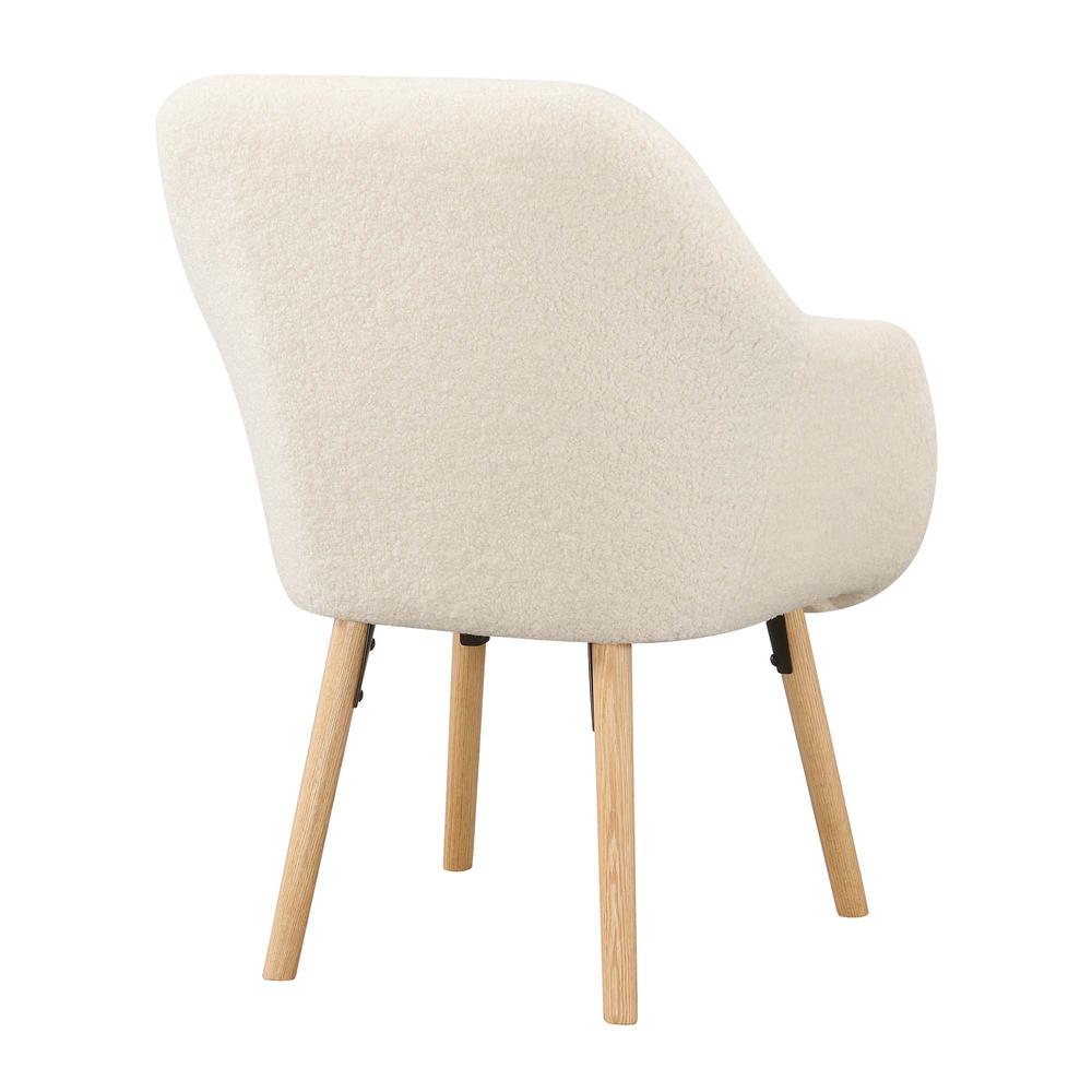 Take a Seat Charlotte Sherpa Accent Chair, Sherpa Crème