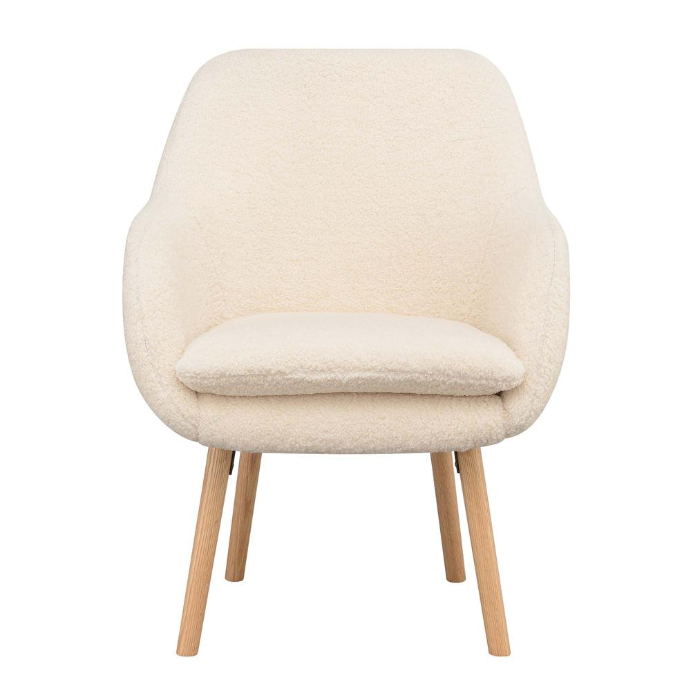 Take a Seat Charlotte Sherpa Accent Chair, Sherpa Crème