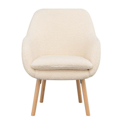 Take a Seat Charlotte Sherpa Accent Chair, Sherpa Crème