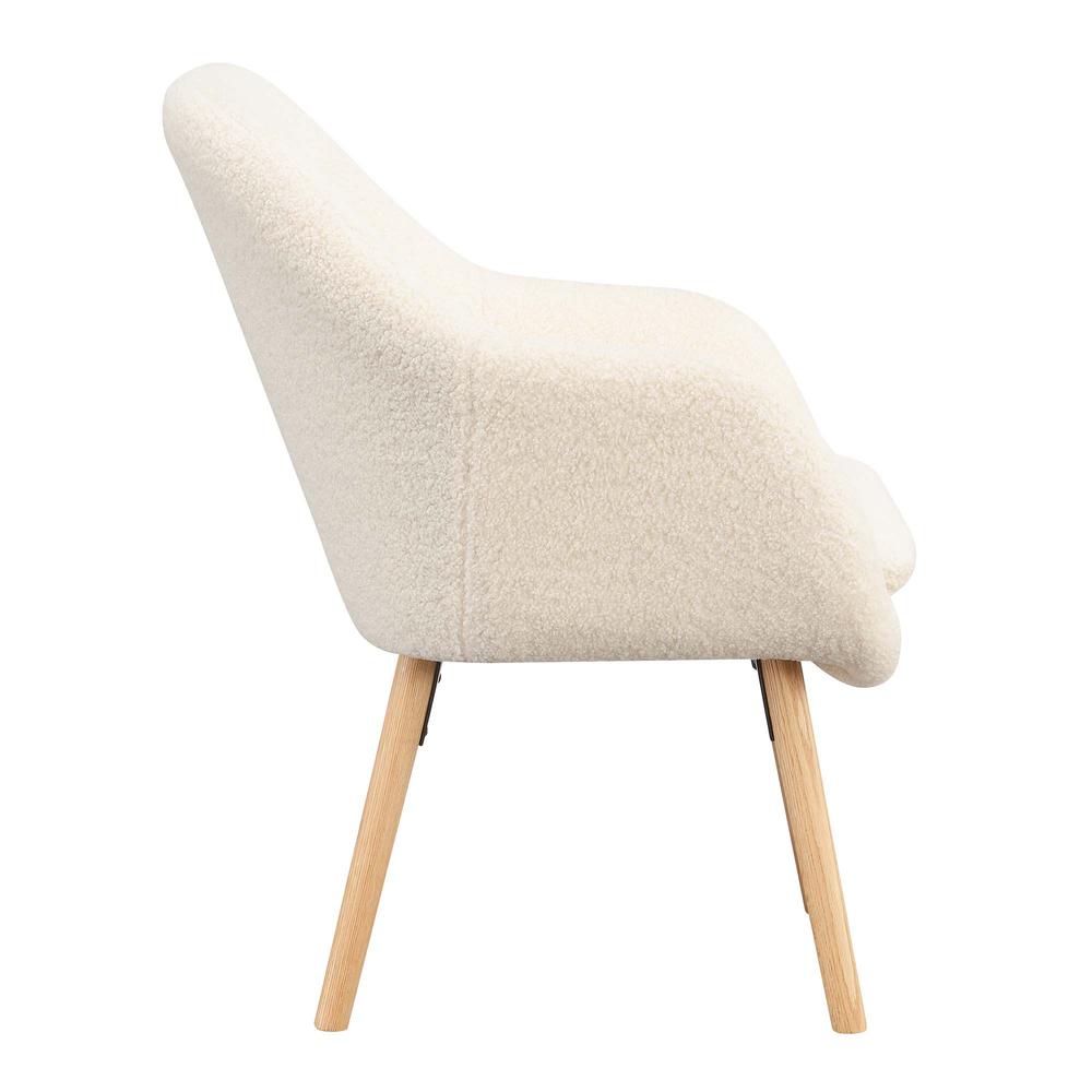 Take a Seat Charlotte Sherpa Accent Chair, Sherpa Crème
