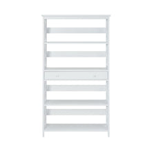 Wooden 5-Tier Bookcase with Drawer for Storage and Organization