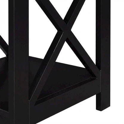 Espresso 1-Drawer End Table with Compact Square Design
