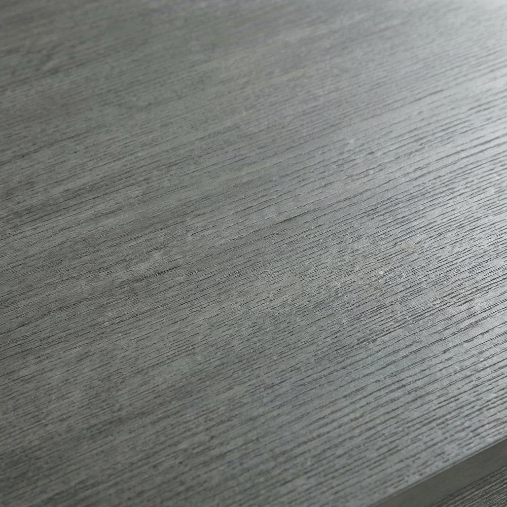 Square End Table with Wirebrush Dark Gray Finish and Modern Design