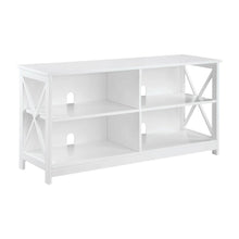 White MDF TV Stand with Clean Design and Ample Storage