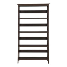 Wooden 5-Tier Bookcase with Non-Lead Base Paint Finish for Home Storage