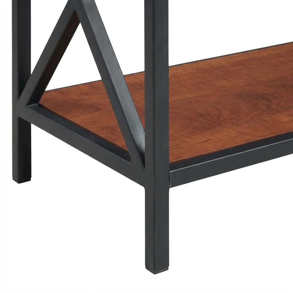 Powder Coated Metal 3-Tier Bookcase with Non-Lead Paint Finish