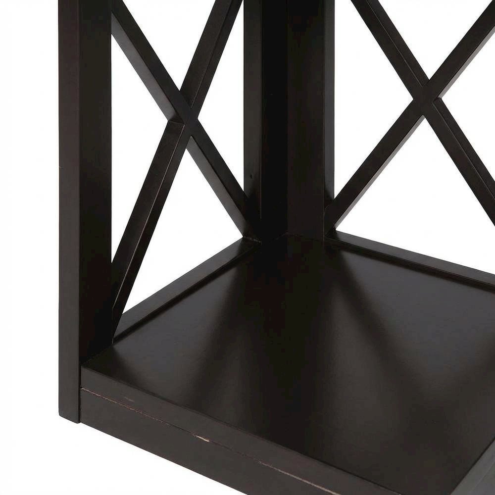 Corner Bookcase in Finish with 3 Tiers, Durable Material