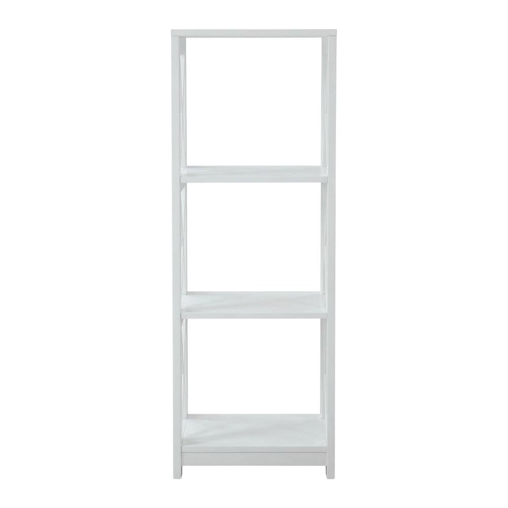 Modern 3-Tier Corner Bookcase with Durable Non-Lead Base Paint