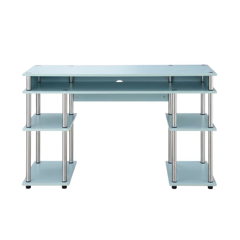Durable Student Desk With Shelves And Stainless Steel Frame For Study Space