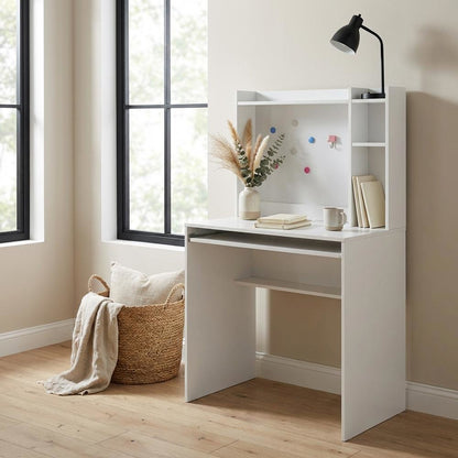 Contemporary Student Desk, Magnetic Bullet, Board And Shelves For Study Space
