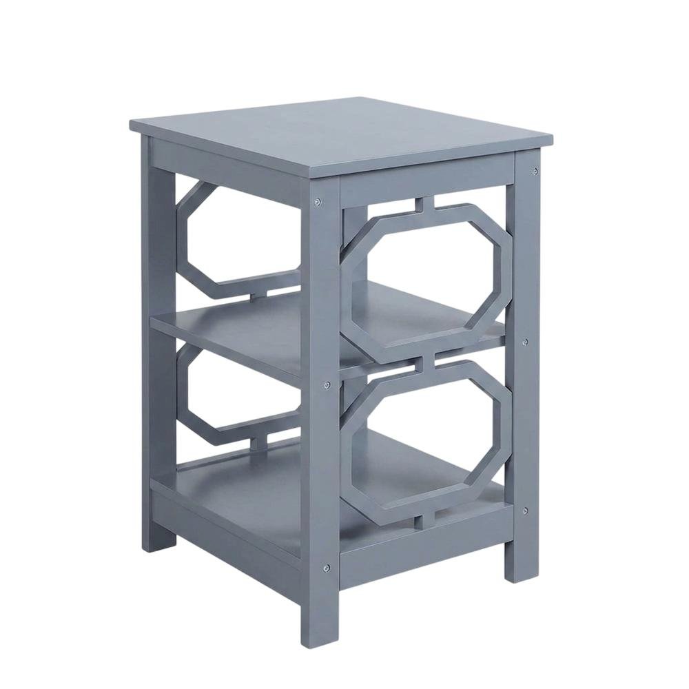 Black End Table with Modern Design and Solid Construction