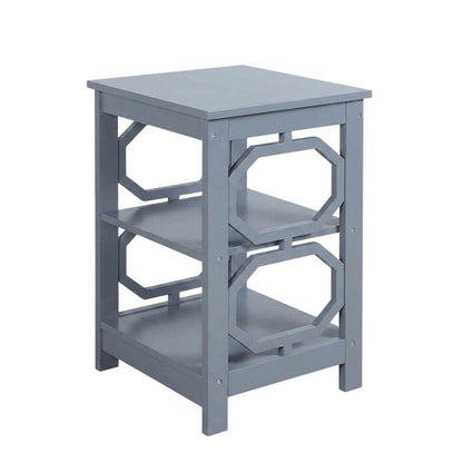 Black End Table with Modern Design and Solid Construction