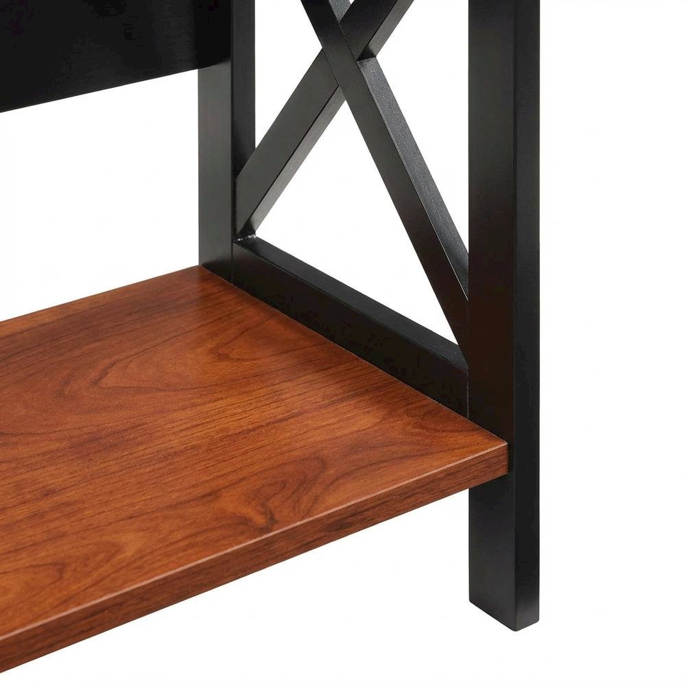 Wooden 5-Tier Bookcase with Durable Non-Lead Base Paint for Home Office Storage