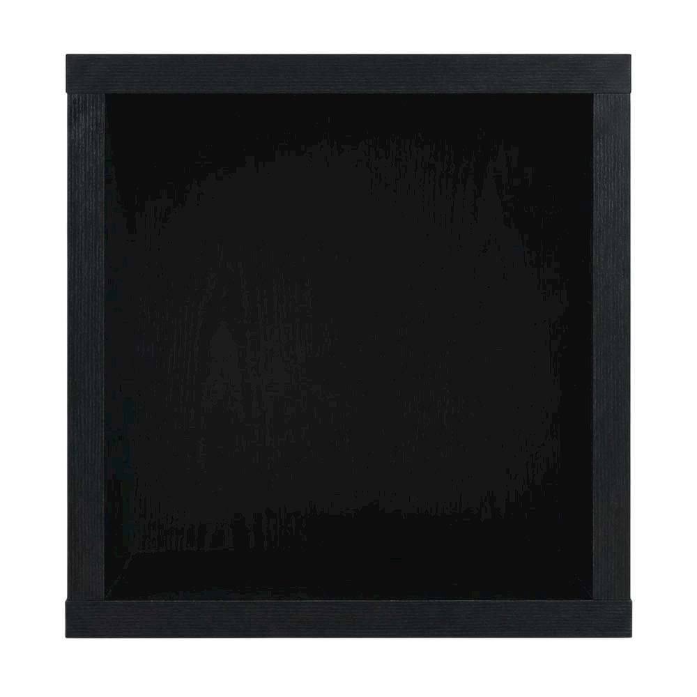 Black end table with shelf for versatile living space use