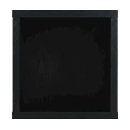 Black end table with shelf for versatile living space use