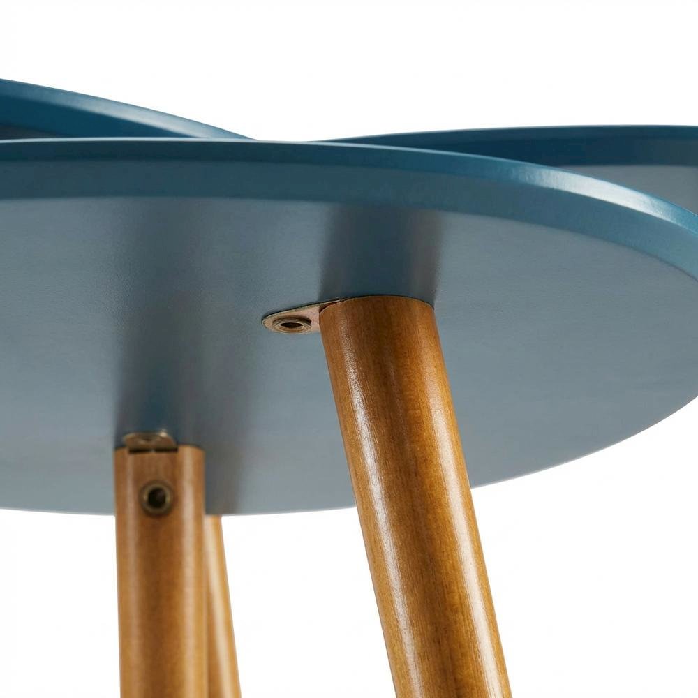 End Table with Wooden Finish, Sturdy Surface, and Modern Style