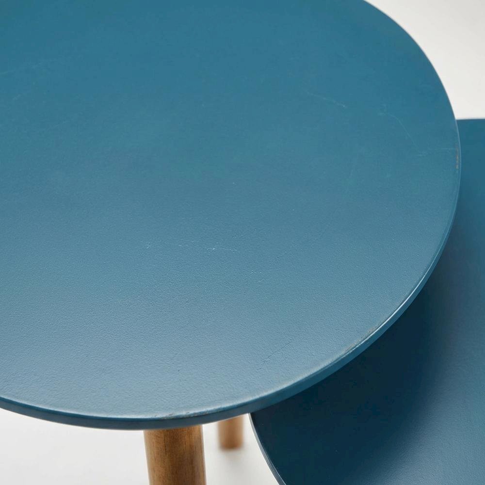 End Table with Wooden Finish, Sturdy Surface, and Modern Style