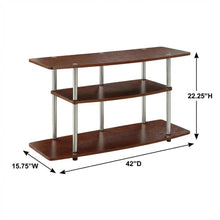Contemporary Brown Particle Board TV Stand for up to 46-Inch TVs