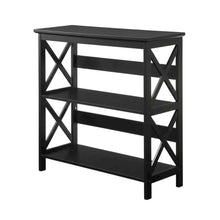 Wooden 3 Tier Bookcase with Non-Lead Base Paint Finish for Storage and Display