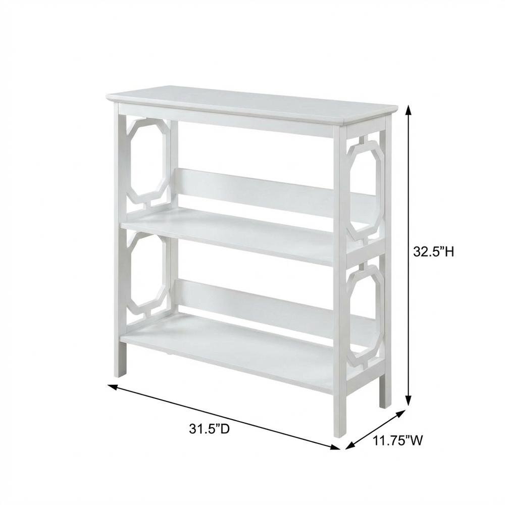 3-Tier Bookcase with Durable Non-Lead Base Paint Finish
