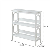 3-Tier Bookcase with Durable Non-Lead Base Paint Finish