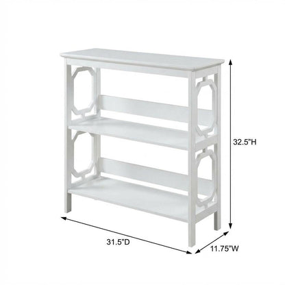 3-Tier Bookcase with Durable Non-Lead Base Paint Finish