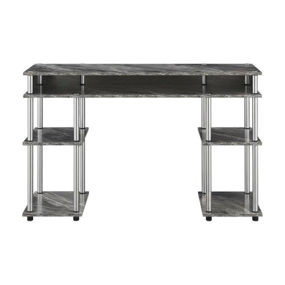 Contemporary Gray Marble Student Desk With Sleek Modern Design