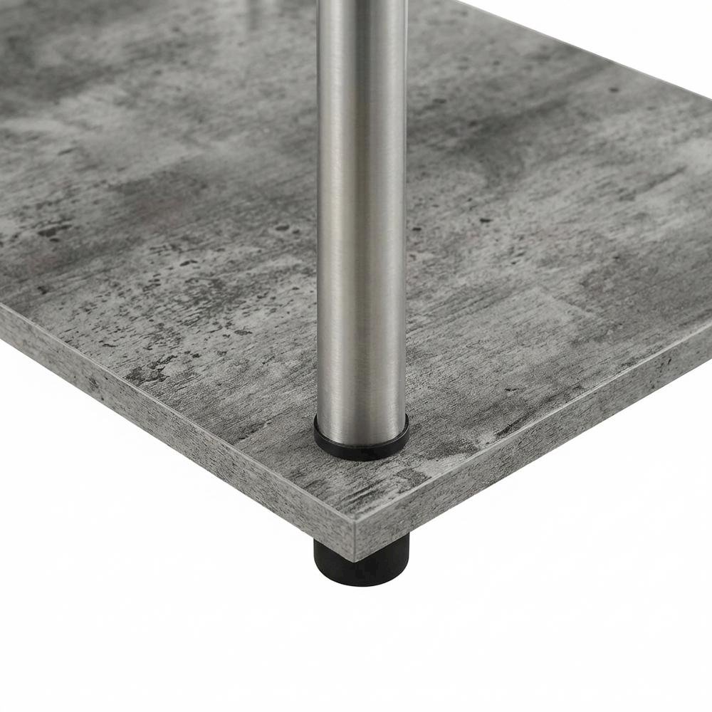Wooden Student Desk, Melamine Surface, Stainless Steel Frame For Study And Work