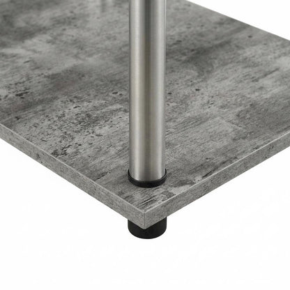 Wooden Student Desk, Melamine Surface, Stainless Steel Frame For Study And Work