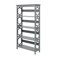Simple wooden bookcase, 5-tier, crafted, non-lead-based paint for durability