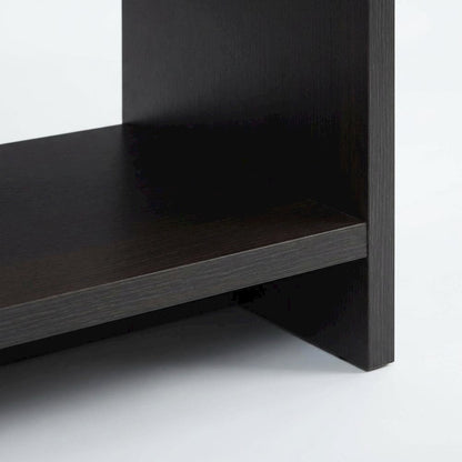 Espresso TV Stand Console with MDF and Melamine Veneer Finish for 50-Inch TVs