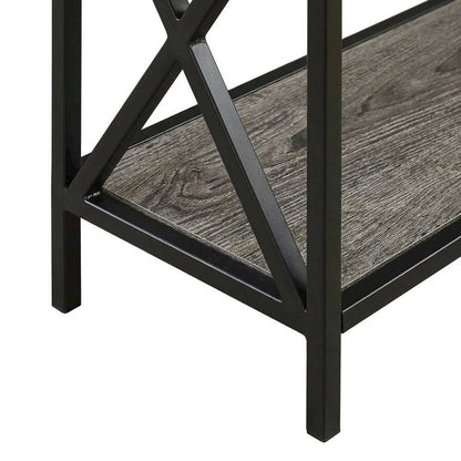 Powder Coated Metal 3-Tier Bookcase with Non-Lead Paint Finish