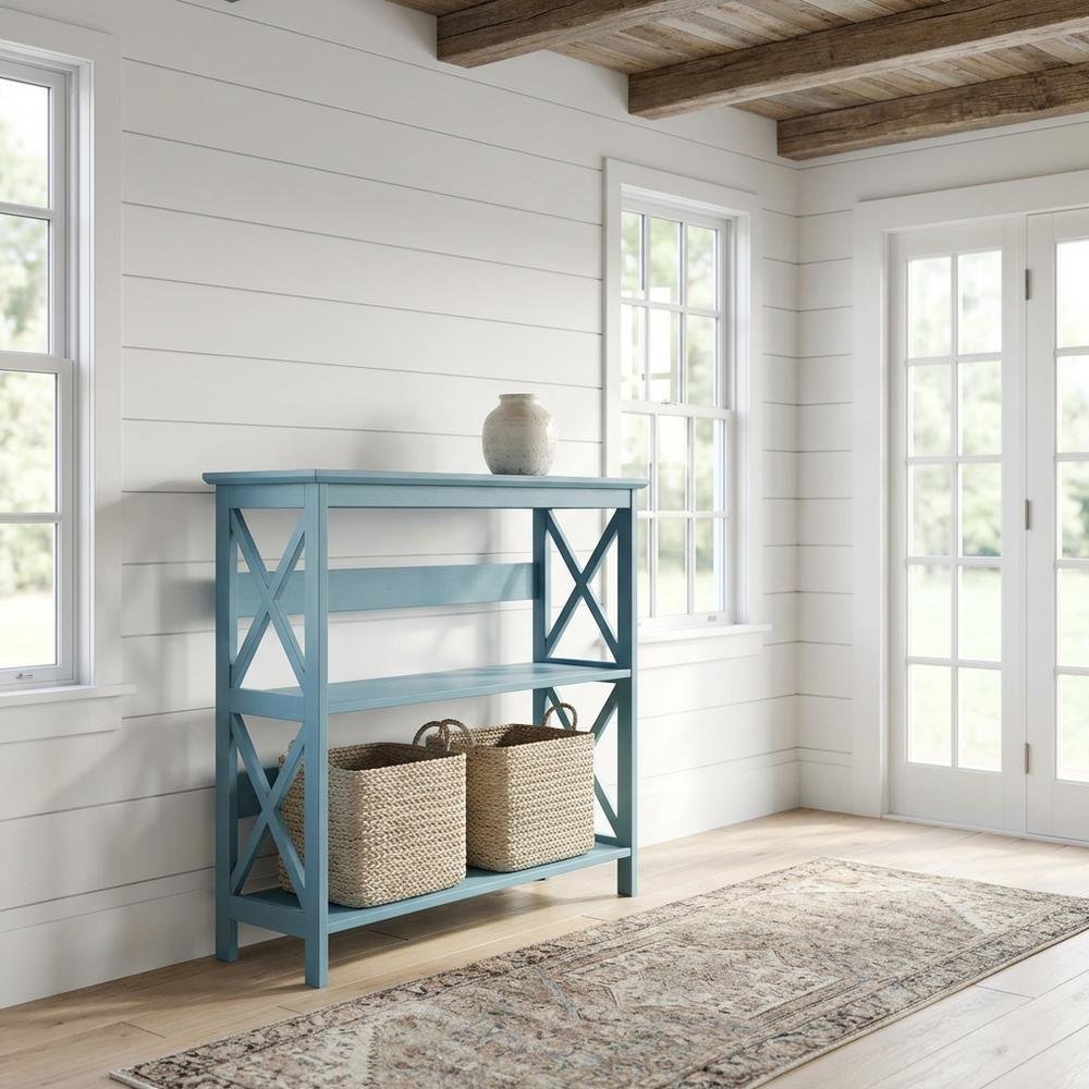 Wooden 3-Tier Bookcase with Non-Lead Finish for Stylish Storage