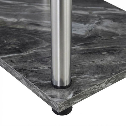 Contemporary Gray Marble Student Desk With Sleek Modern Design