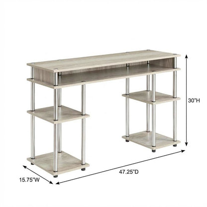 Compact Student Desk With Shelves For Organizing Workspace