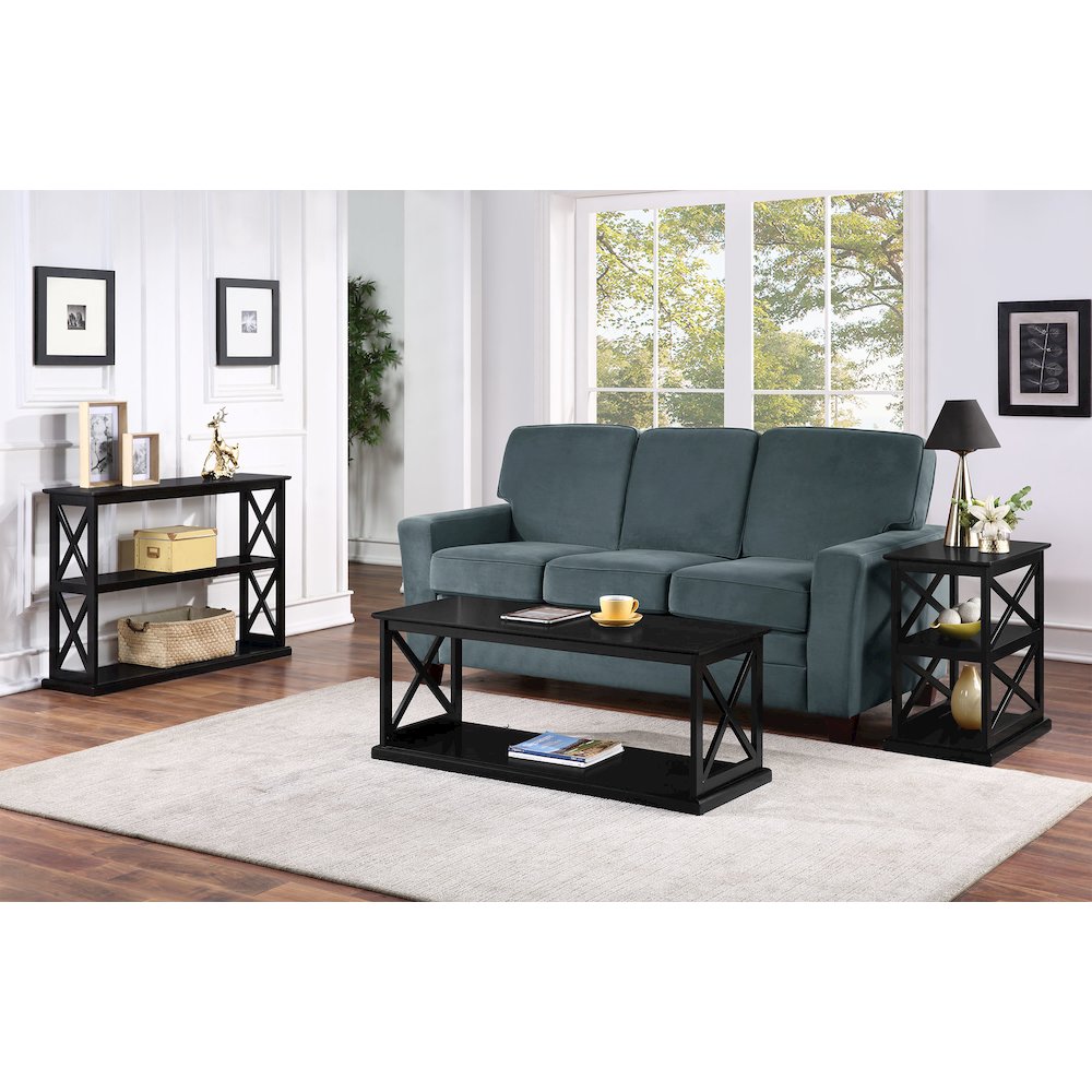 Coventry Chairside End Table with Shelves