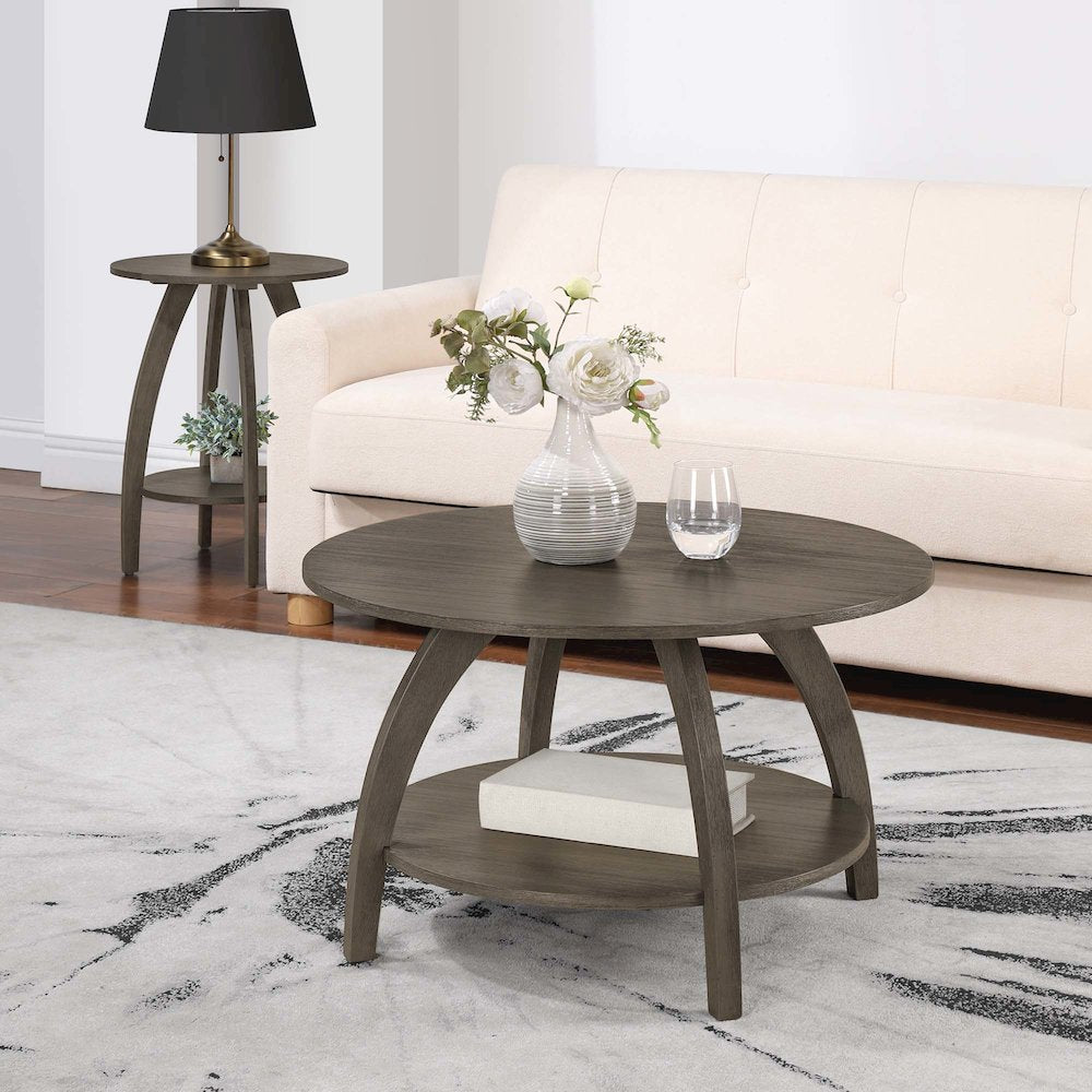 Aldrin Coffee Table with Shelf
