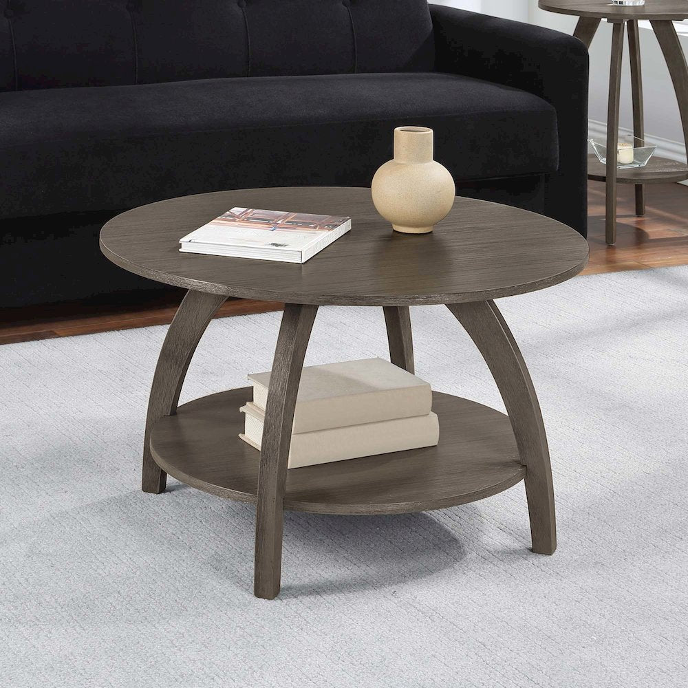 Aldrin Coffee Table with Shelf