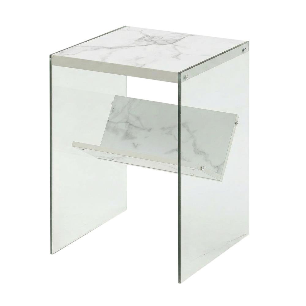 Wooden End Table with Durable Finish and Modern Design