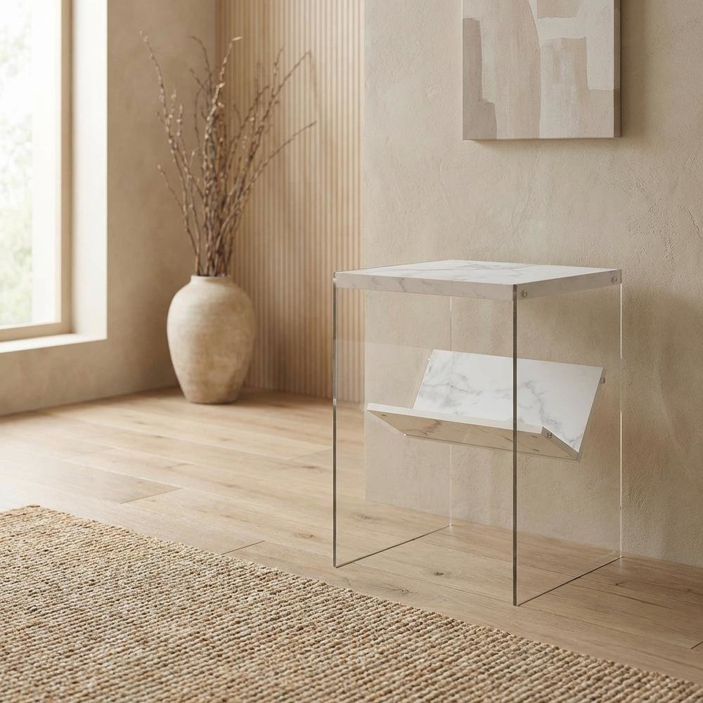 Wooden End Table with Durable Finish and Modern Design