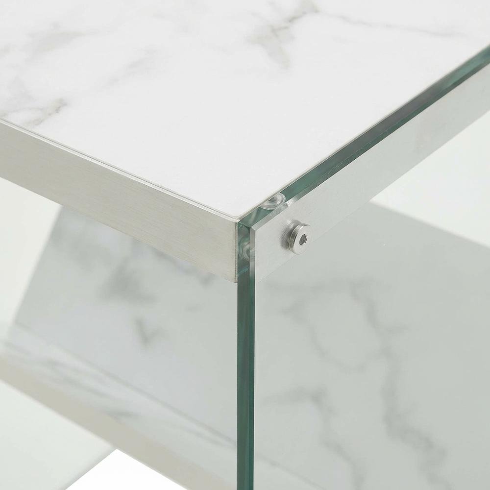 Wooden End Table with Durable Finish and Modern Design